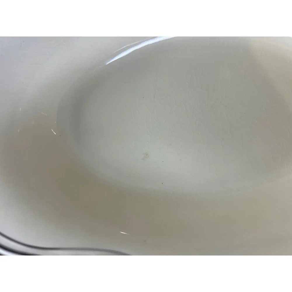 Vintage Homer Laughlin Virginia Rose Oval Serving Bowl‎ Cream Floral Trim